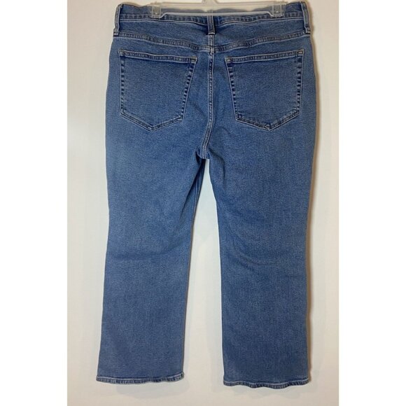 J.Crew Jeans Mid Rise Crop Flare Stretch Size 31 - Picture 4 of 5